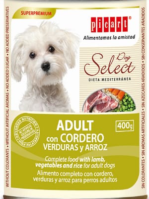 8436011151967.jpg 400 gr. Select konservsööt täiskasvanud koertele lambaliha ja riisiga
