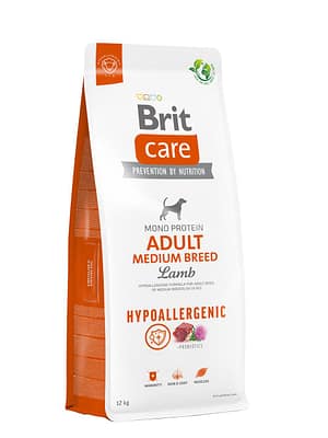 8595602559015.jpg 12 kg. Brit Care Hypoallergenic täissööt keskmist kasvu täiskasvanud koertele lambaliha ja riisiga