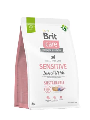 8595602559206.jpg 3 kg. Brit Care Sustainable teraviljavaba putukavalgu baasil valge kalaga täissööt täiskasvanud koertele