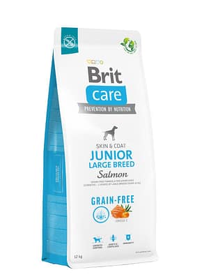 8595602558865.jpg 12 kg. Brit Care teraviljavaba täissööt suurt kasvu kutsikatele ja juuniorkoertele lõhega