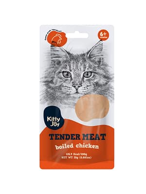 4751035551253.jpg Kitty Joy keedetud kana rinnalihast naturaalne teraviljavaba maius kassile 25 gr.