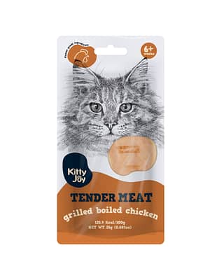 4751035551260.jpg Kitty Joy keedetud ning grillitud kana rinnaliha teraviljavaba naturaalne maius kassile 25 gr.