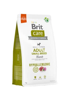 8595602566150.jpg 7 kg. Brit Care Hypoallergenic Small Breed Lamb koeratoit