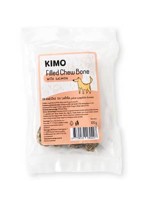 4779032180207.jpg Kimo naturaalne närimismaius lõhega 12 cm./2 tk. /120 gr.