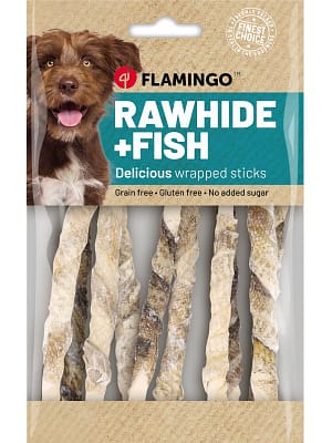 5400585220322.jpg 85 gr. Flamingo Rawhide + Fish närimismaius koerale
