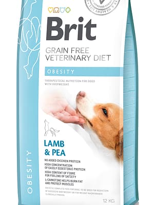 8595602528066.jpg 12 kg. Brit Veterinary Diet Obesity täisdieettoit koerte kehakaalu langetamiseks ja säilitamiseks lambalihaga