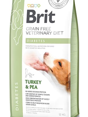 12 kg. Brit Veterinary Diabetes teraviljavaba erisööt koertele melliitdiabeedi ravi toetuseks kalkunilihaga