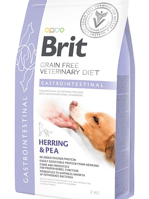 8595602528134.jpg 2 kg. Brit Veterinary Diet Gastrointestinal erisööt seedetrakti häiretega koertele heeringaga