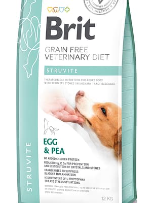 8595602528219.jpg 12 kg. Brit Veterinary Struvite teraviljavaba erisööt struviitkivide lahustamiseks ja struviitkivide taastekke vähendamiseks koertele