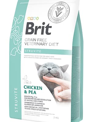 8595602528271.jpg 2 kg. Brit Veterinary Struvite kasside ersööt struviitkivide lahustamiseks ja struviitkivide taastekke vähendamiseks