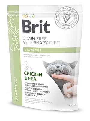 8595602528530.jpg 400 gr. Brit Veterinary Diabetes teraviljavaba erisööt melliitdiabeedi ravi toetuseks kassidele kanalihaga