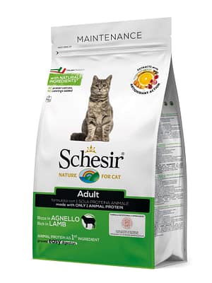 schesir lambaga 1,5 kg. Schesir täissööt täiskasvanud kassidele lambalihast