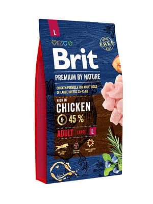 8595602526451.jpg 8 kg. Brit Premium Adult L täissööt suurt kasvu täiskasvanud koertele kanalihaga