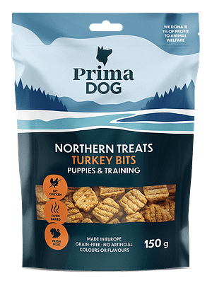 PD NT Bits Turkey for Puppies&Training 150g Teraviljavaba poolniiske maius kutsikatele kalkunilihaga 150 gr.