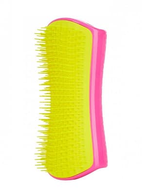 pet-teezer-large-detangling-dog-grooming-brush-pink-yellow- Pet Teezer lilla/kollane karvapusa hari väikest kasvu koertele (S)