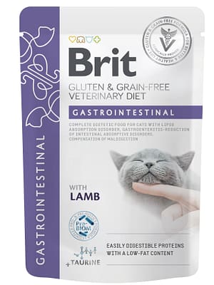 8595602566686.jpg 85 gr. Brit Veterinary Diet Gastrointestinal märgtoit seedetraktihäiretega täiskasvanud kassidele