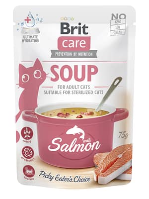 8595602569212.jpg Brit Care Soup with Salmon lõhesupp kassidele 75 gr.