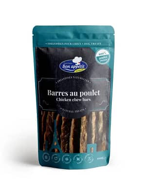 friandises-bon-appetit-Chicken-chew-bar-1-1 BON APPETIT teravilja-ja gluteenivabad poolpehmed liharibad kanalihast 100 gr.