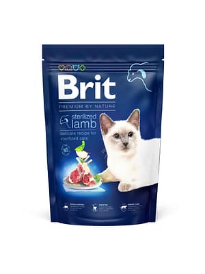 8595602553167.jpg 1,5 kg. Brit Premium täissööt steriliseeritud/kastreeritud tundliku seedimisega kassidele lambalihaga