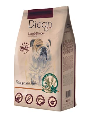 Dican Up lamb 14 kg. Dican Up gluteenivaba täissööt igas suuruses täiskasvanud koertele lambaliha & riisiga