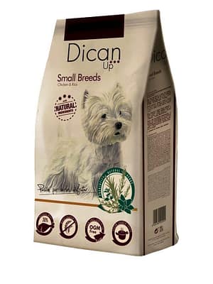 adult sb 3 kg. Dican Up täissööt väikest kasvu täiskasvanud koertele kanaliha & riisiga