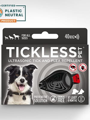 must1 TICKLESS PET Ultraheliripats kassidele ja koertele puukide ja kirpude vastu (must)