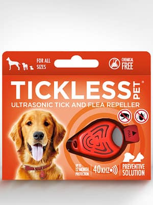 oranž TICKLESS PET Ultraheliripats kassidele ja koertele puukide ja kirpude vastu (oranž)