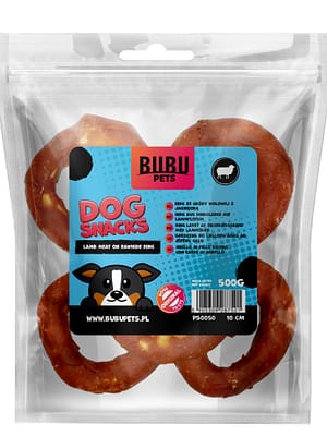 5905309287501.jpg Bubu Pets koeramaius veisenahast rõngad lambalihaga 10 cm. 500 gr.