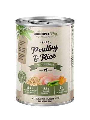 4015598018968.jpg 400 gr. Chicopee konservsööt täiskasvanud koertele linnuliha & riisiga
