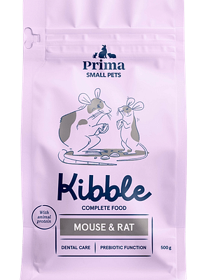 6438554005365_PSP täissööt hiirtele ja rottidele 500g 500 gr. Prima Small Pets täissööt hiirtele ja rottidele (ekstrudeeritud krõbinad)