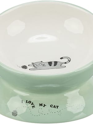 kauss Kõrgem keraamiline kauss kassile, maht 0.15 l.