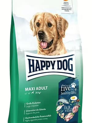 01_FV-MaxiAdult-VS-2410_800x800 14 kg. Happy Dog fit & vital Maxi Adult nisuvaba täissööt täiskasvanud suurt kasvu koertele