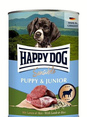 01_Puppy-Junior-Lamm-Reis_NASS_400g_1920x1920 6 x 400 gr. Happy Dog Sensible Puppy & Junior gluteenivaba konservsööt kutsikatele ja juuniorkoertele lambaliha & riisiga