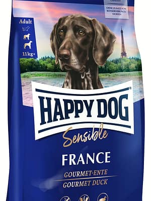 Sensible_France_livo_1920x1920 11 kg. Happy Dog Sensible France teraviljavaba täissööt täiskasvanud koertele pardiliha & kartuliga