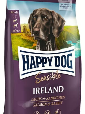 Sensible_Ireland_livo_1920x1920 12,5 kg. Happy Dog Sensible Ireland gluteenivaba täissööt täiskasvanud koertele lõhe & küülikulihaga
