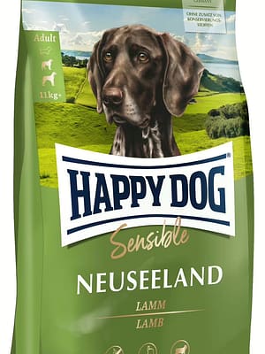 Sensible_Neuseeland_livo_1920x1920 12,5 kg. Happy Dog Sensible New Zealand gluteenivaba täissööt täiskasvanud koertele lambalihaga