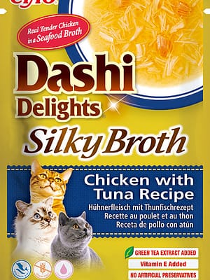 合成用L130900_EU882_04 40 gr. Inaba Dashi Delights Silky Broth kanaliha ja tuunikalaga konservsööt kassidele