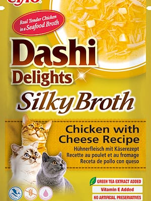 合成用L130901_EU883_04 40 gr. Inaba Dashi Delights Silky Broth kanaliha ja juustuga konservsööt kassidele