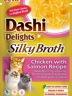 合成用L130902_EU884_04 40 gr. Inaba Dashi Delights Silky Broth kanaliha ja lõhega konservsööt kassidele