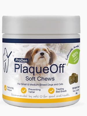 8JEKfJoSrZ3MbszxnYWNZkKTwAhhvhpeazU1ZiCe Plaque Off Soft Chews looduslikud hambapuhastusmaiused väikest-ja keskmist kasvu koertele 90 gr.