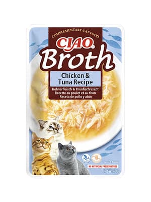 4262365738264.jpg Ciao Broth Chicken & Tuna teraviljavaba märgtoit kassidele 40 gr.