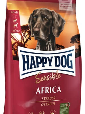 Sensible_Africa 11 kg. Happy Dog Sensible Africa teraviljavaba täissööt jaanalinnuliha & kartuliga