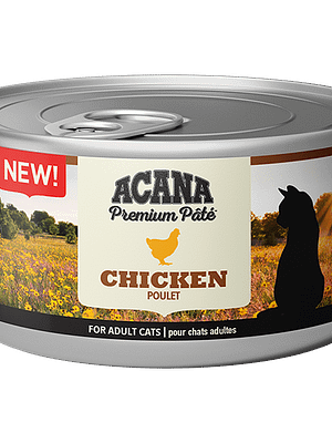 ACANA-Premium-Pate-Wet-Cat-Food-Chicken-Front-85g 85 gr. Acana Cat Adult teraviljavaba kanapasteet täiskasvanud kassidele