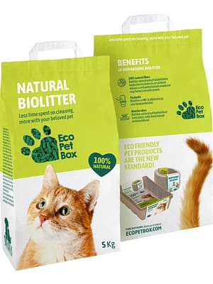 4742023780052.jpg 5 kg. Eco Pet Box Natural bioliiv heina- ja puidugraanulist kasside, näriliste-ja linnupuuridele allapanuks