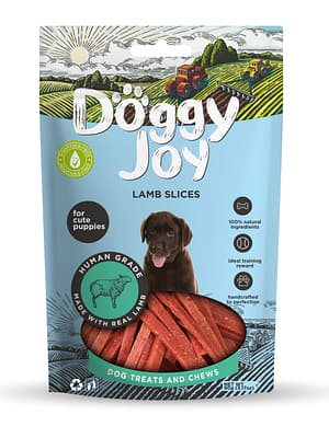 Doggy Joy lamb naturaalsed teraviljavabad närimismaiused kutsikale lambalihast 90 gr.