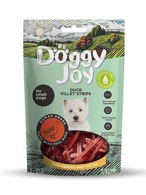 4751035550119.jpg Doggy Joy teraviljavabad naturaalsed närimismaiused pardilihast väikest kasvu koerale 55 gr.