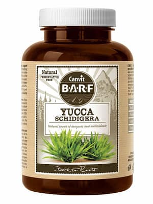 8595602508495-1.jpg Canvit Yucca Schidigera ainevahetust toitav täiendsööt koertele 160 gr.