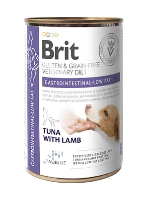 8595602565184.jpg 400 gr. Brit Vet Gastrointestinal teraviljavaba konservsööt rasvade imendumishäiretega koertele