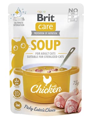8595602569175.jpg Brit Care Soup with Chicken teraviljavaba supp täiskasvanud kassidele kanalihaga 75 gr.