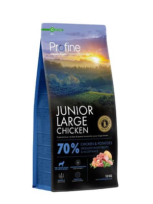 8595602569960.jpg 12 kg. Profine Junior Large täissööt suurt kasvu juuniorkoertele lõhe & kartuliga